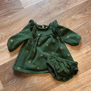 Carter’s Green & Gold Dress – 3 Months 💚 ✨